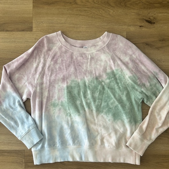 Old Navy Tie Dye Multi-color Crewneck Sweatshirt Size M, Used - Picture 4 of 11